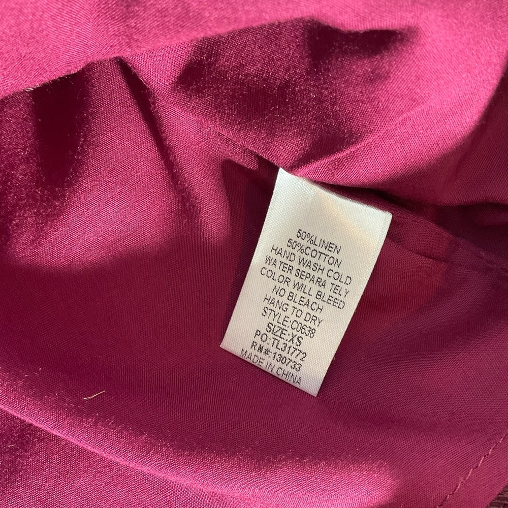 Altar’d State Burgundy Floral Embroidered Mini Multi-Color Back Zipper Size XS. - Picture 12 of 14